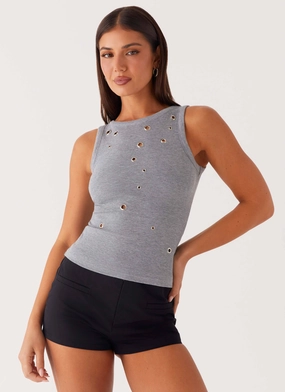 Oblivion Tank Top - Grey Garment Dyed Finish