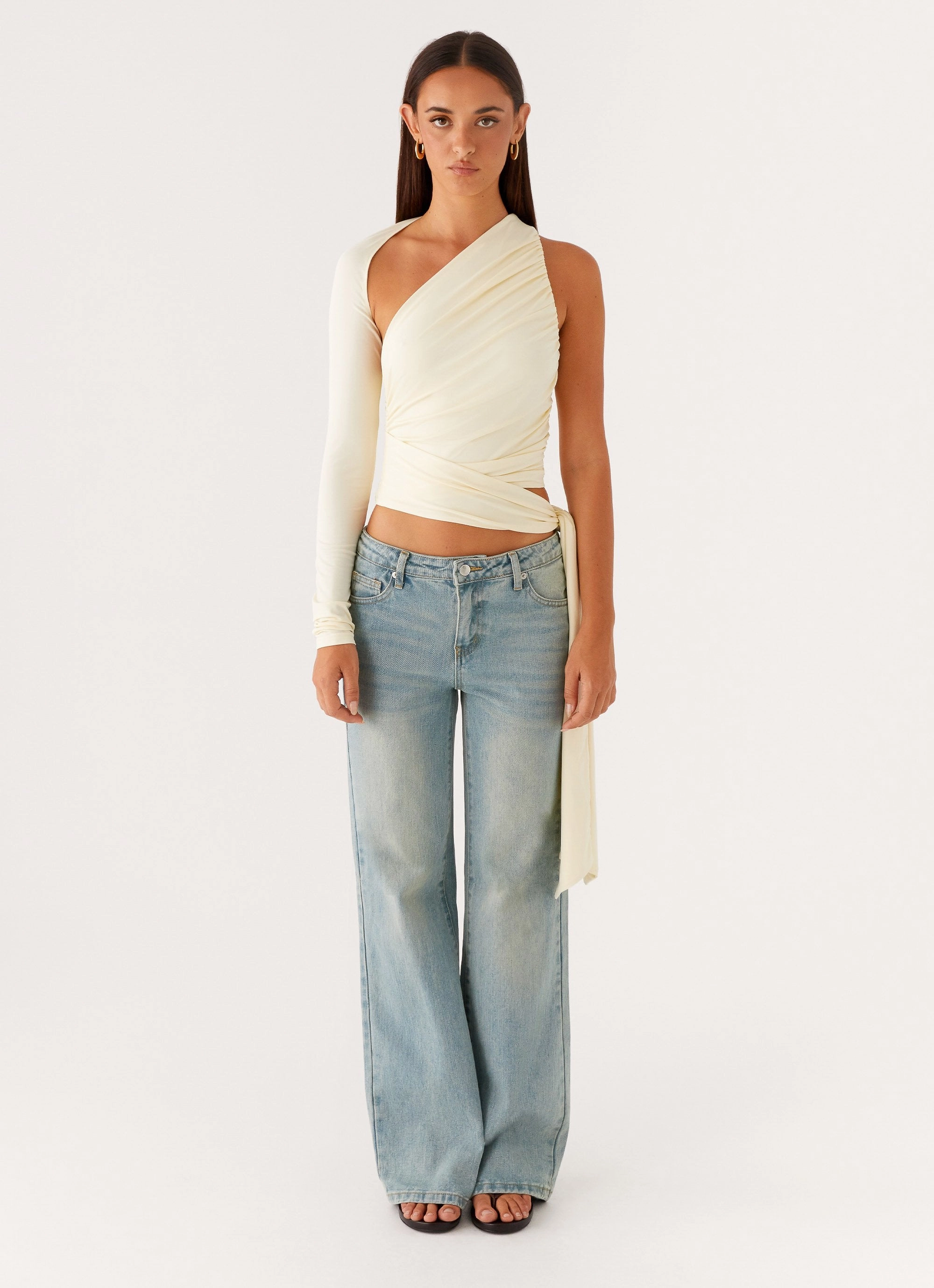 Durable Weave Comfy Fit Merryn Top - Pale Yellow