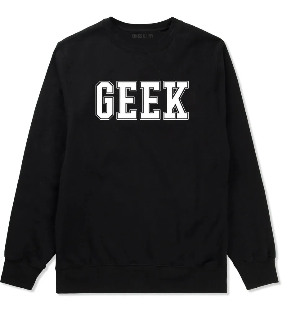 Geek College Style Boys Kids Crewneck Sweatshirt
