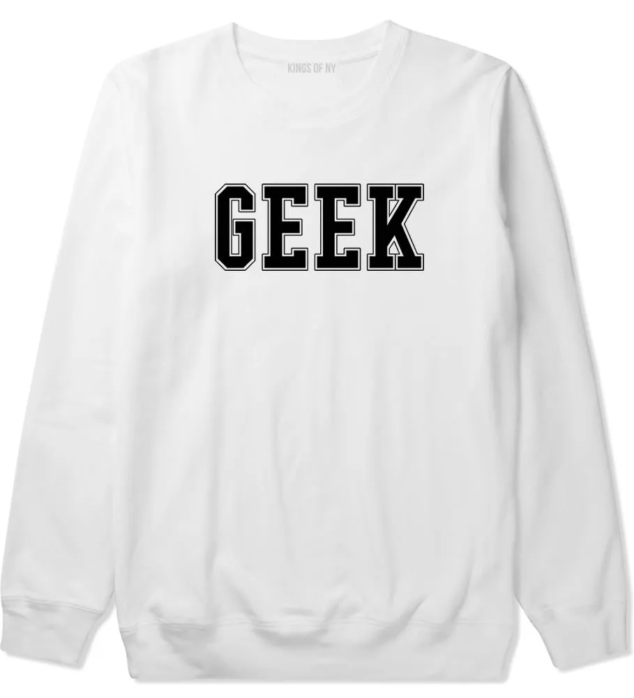 Geek College Style Boys Kids Crewneck Sweatshirt