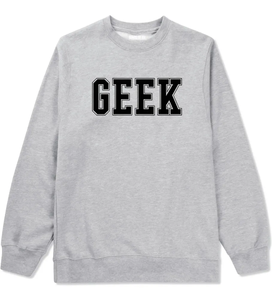 Geek College Style Boys Kids Crewneck Sweatshirt