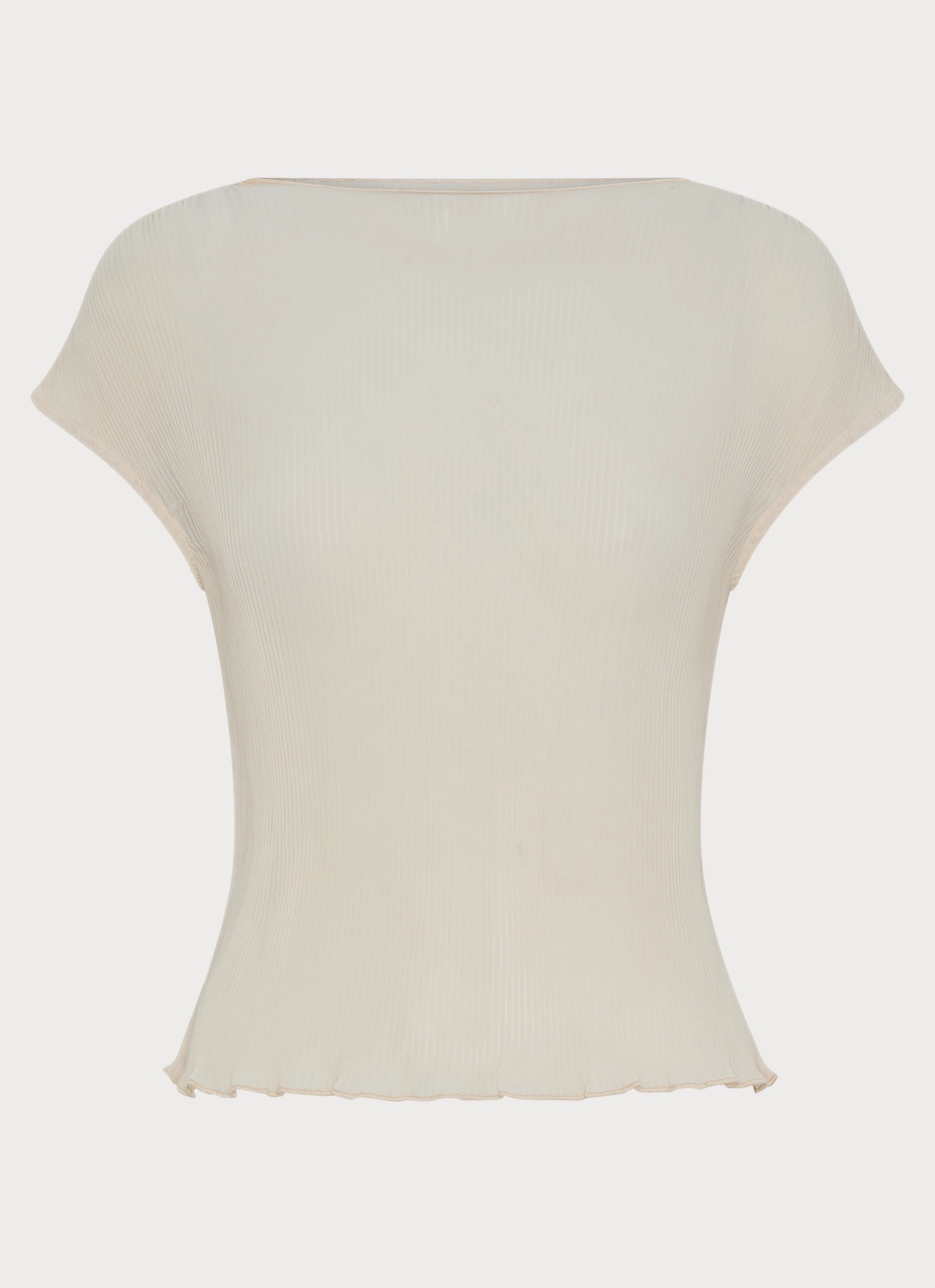 Gemma Cap Sleeve Top - Ivory TearResistant