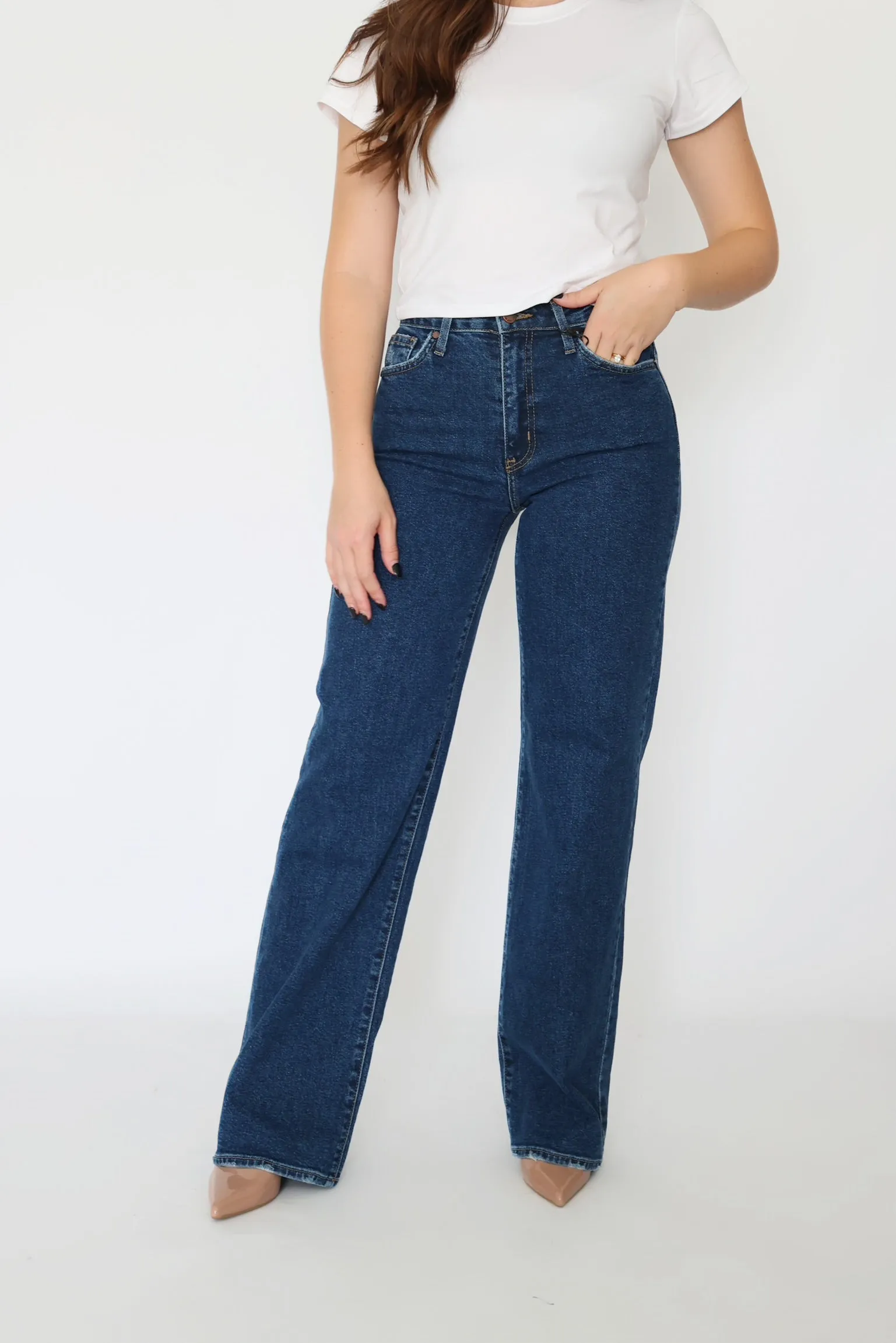 Georgia Relaxed Leg Denim Relaxed Comfort Fit Rubberized grip
