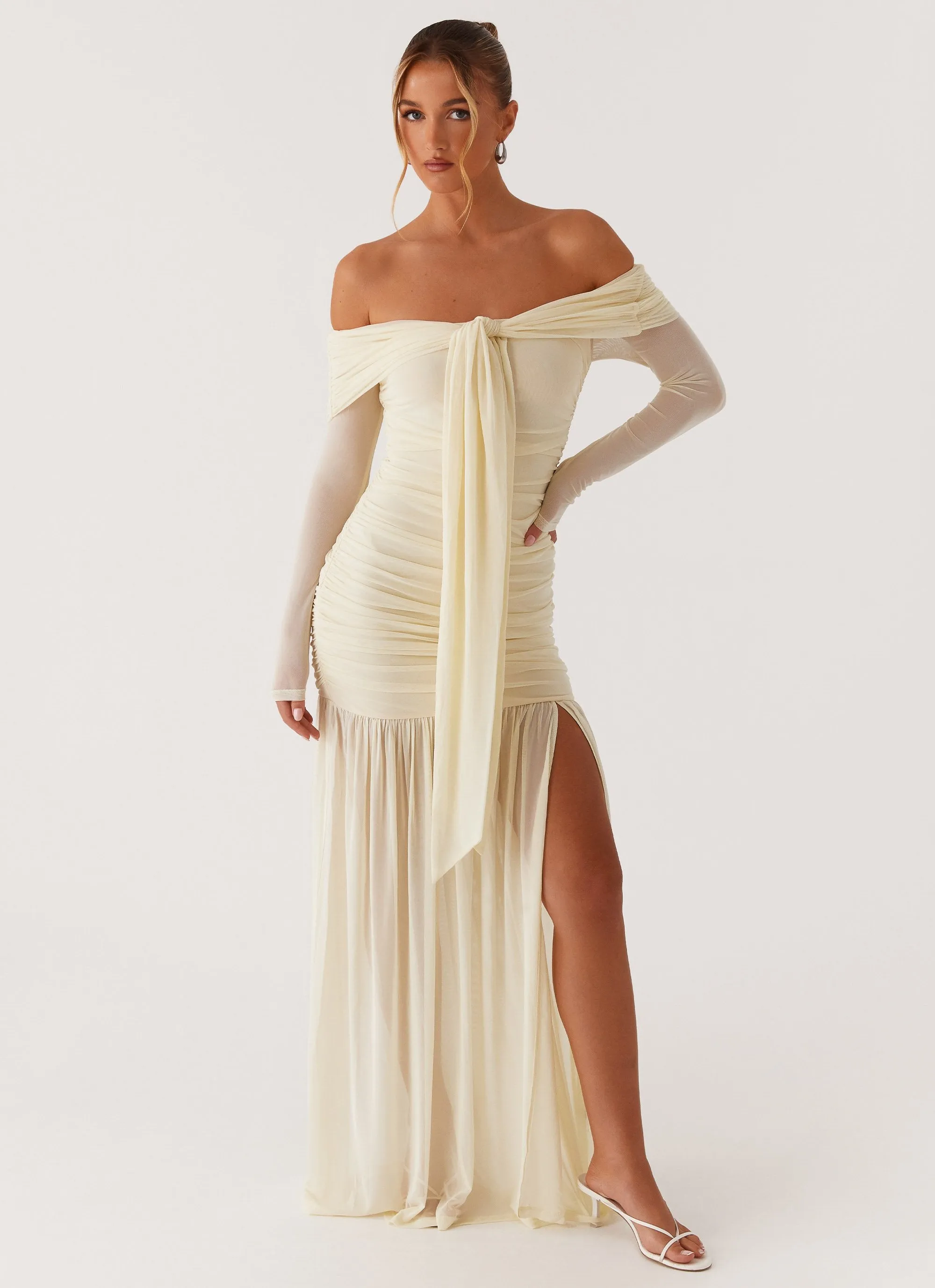 Classic Tailoring Upgrade-Option Ginny Maxi Dress - Yellow