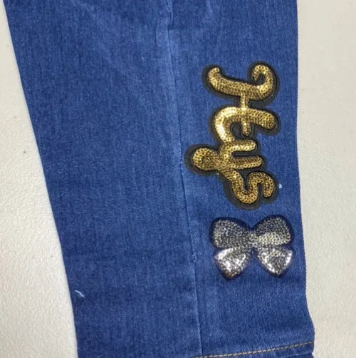 GIRLS denim flare jeans