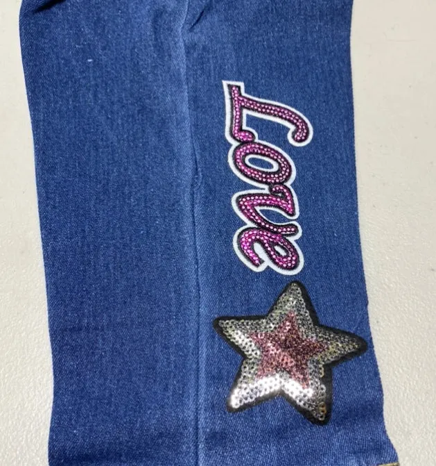 GIRLS denim flare jeans