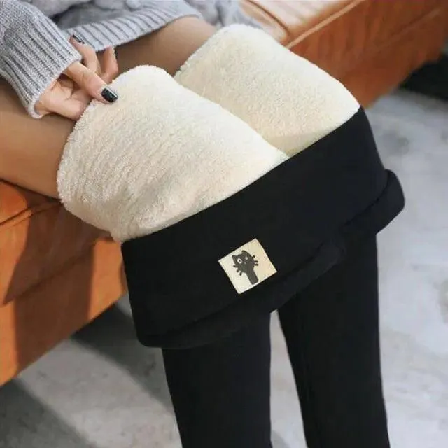 Girls Fleece Lined Leggings – Winter Warm Padded Pants