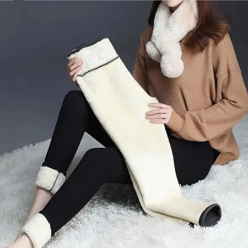 Girls Fleece Lined Leggings – Winter Warm Padded Pants
