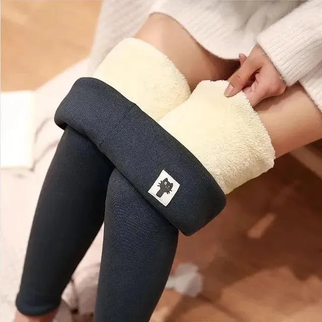 Girls Fleece Lined Leggings – Winter Warm Padded Pants