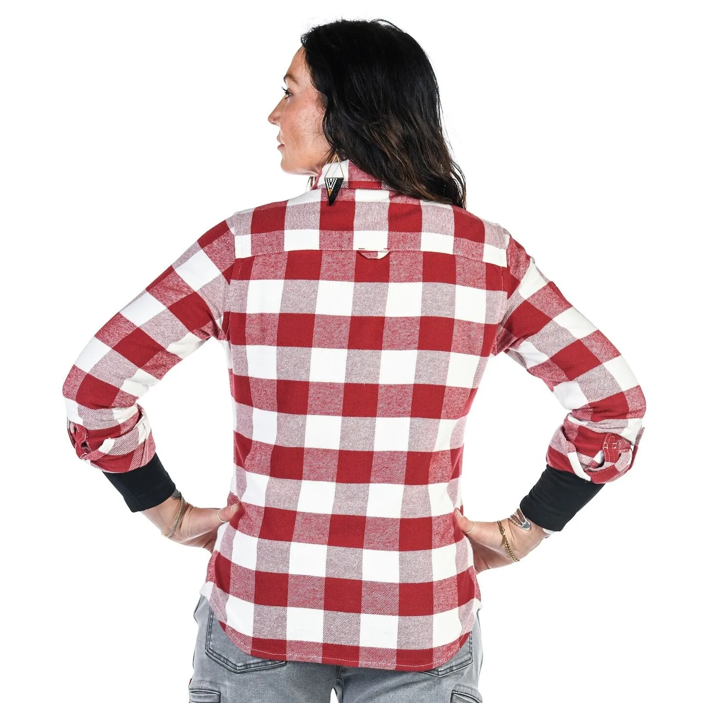 Givens Work Shirt - Currant/Cream Chunky Buffalo Flannel