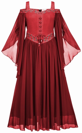 Acacia Maxi Limited Edition Poppy Red Modern Waist