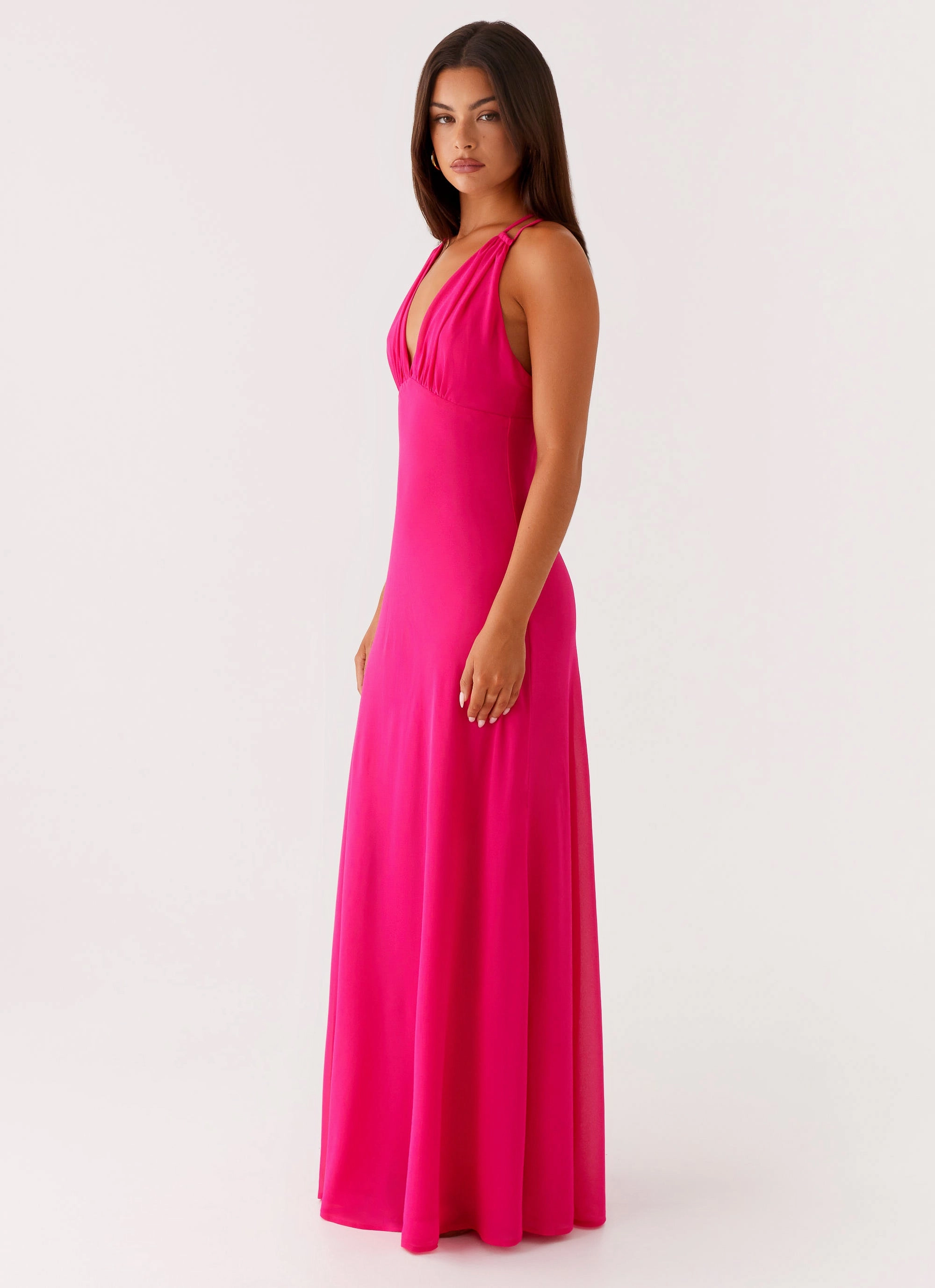 Kacia Maxi Dress - Fuchsia Warm Touch
