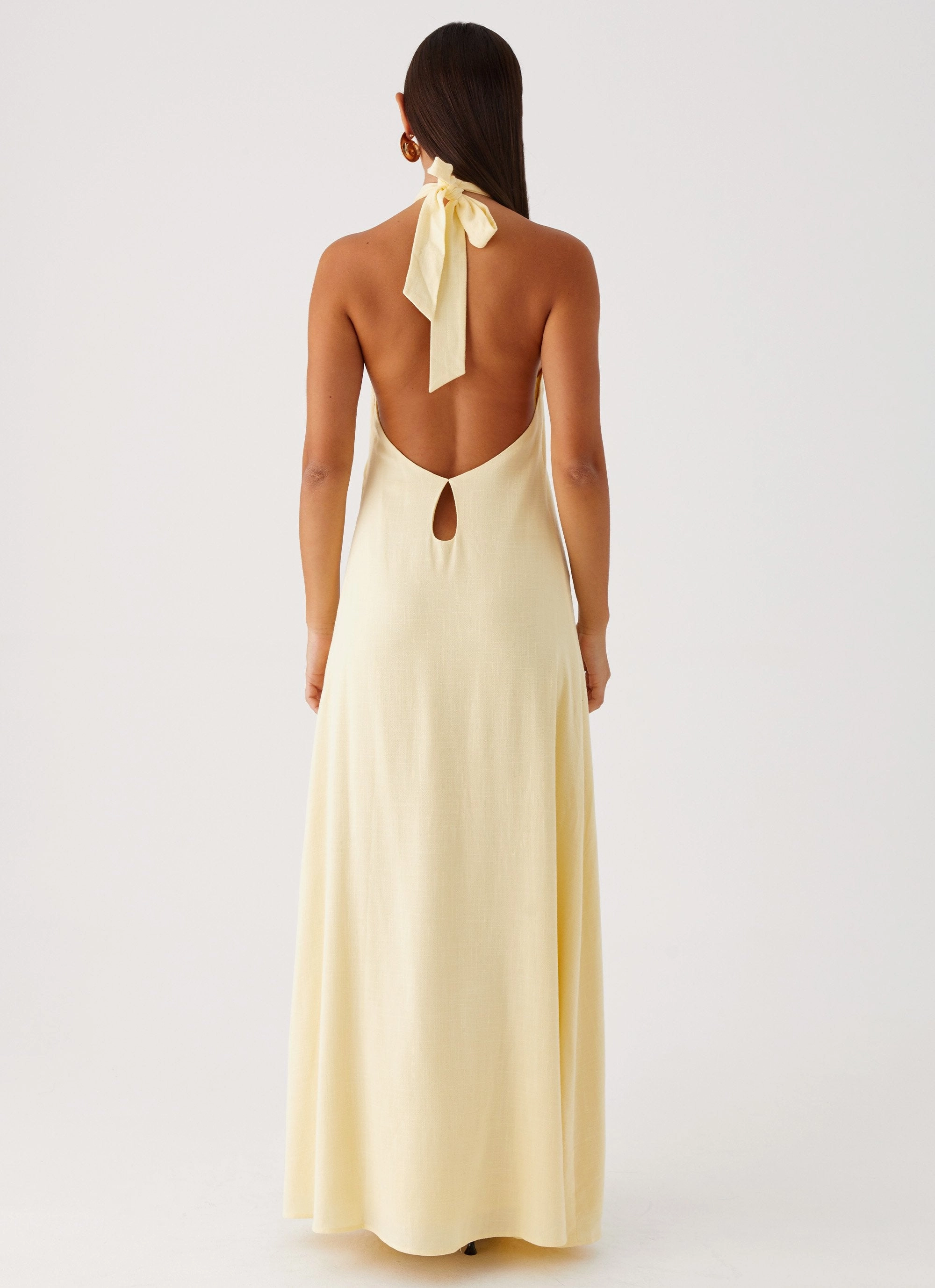 Golden Child Linen Maxi Dress - Yellow City Bright