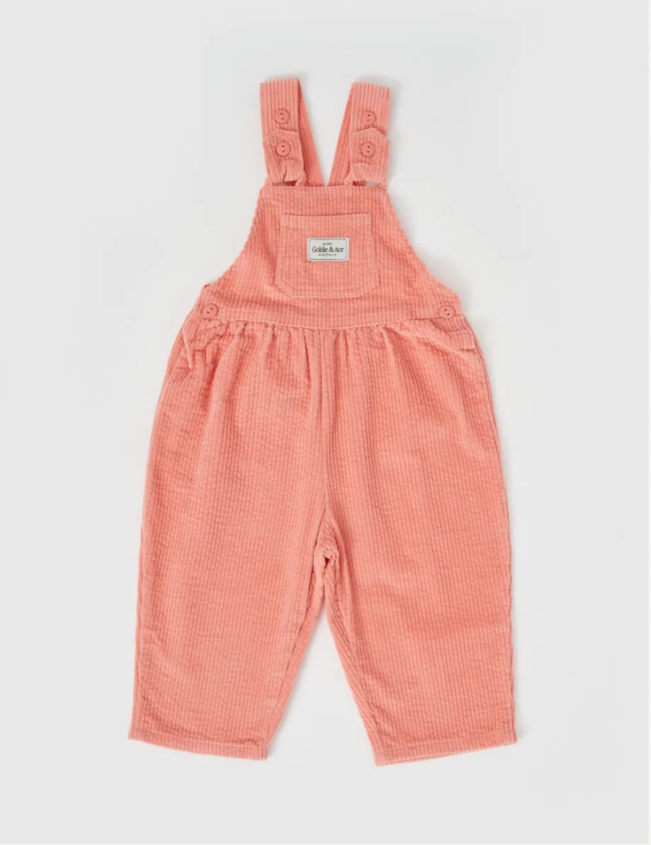 Goldie   Ace - Sammy Corduroy Overalls - Tulip