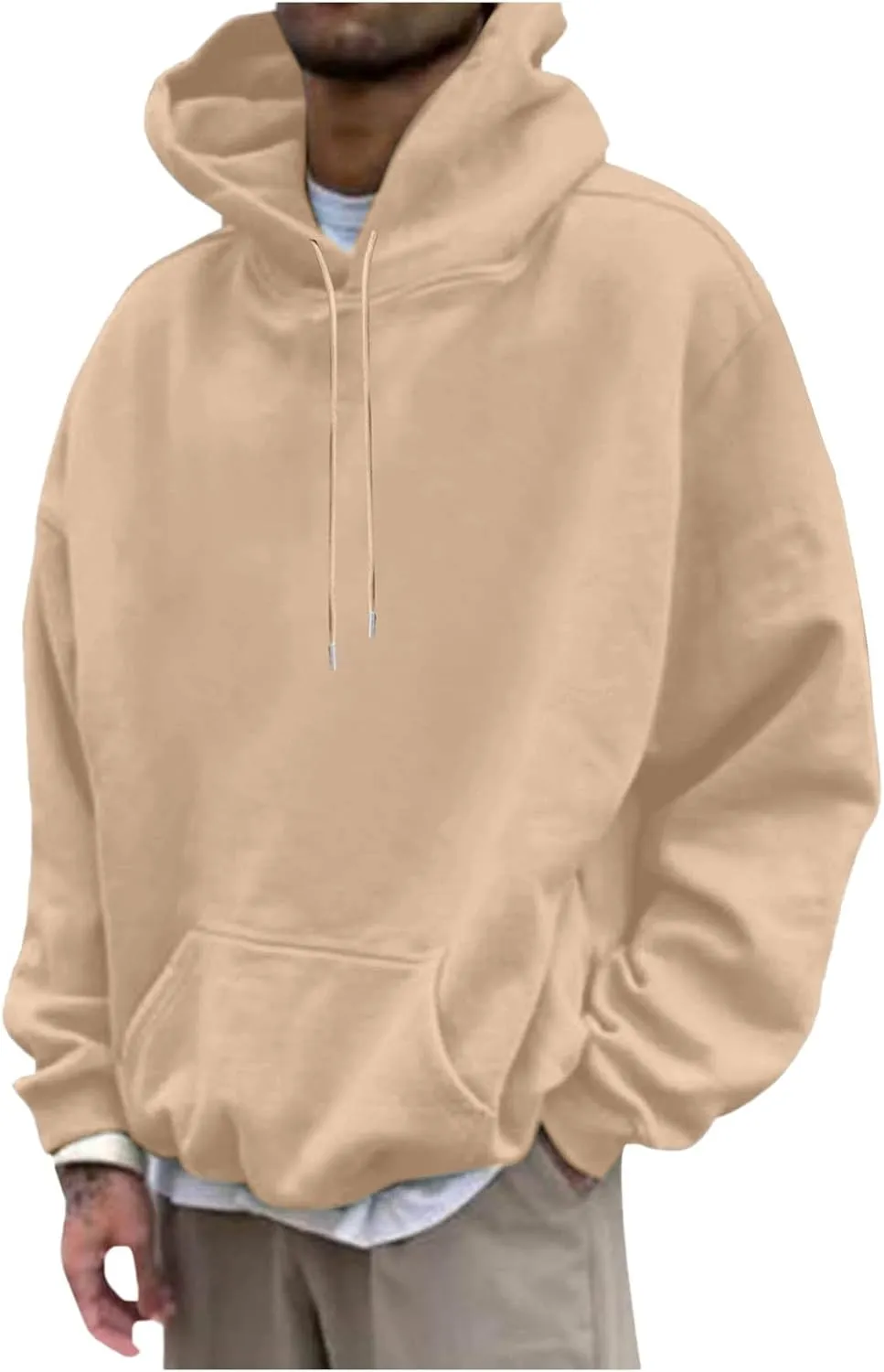 Good Things Take Time & Rose Shape Graphic Hoodie for Men Long Sleeve Y2K Hooded Pullover Tops Oversized Comfort Hoodies