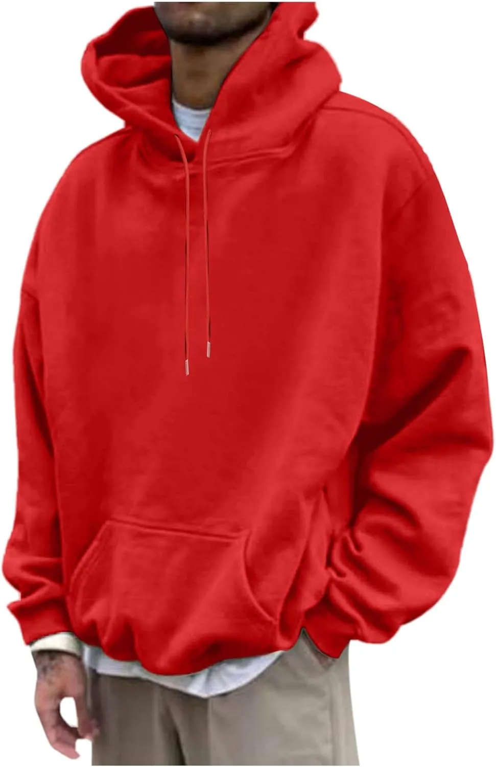 Good Things Take Time & Rose Shape Graphic Hoodie for Men Long Sleeve Y2K Hooded Pullover Tops Oversized Comfort Hoodies