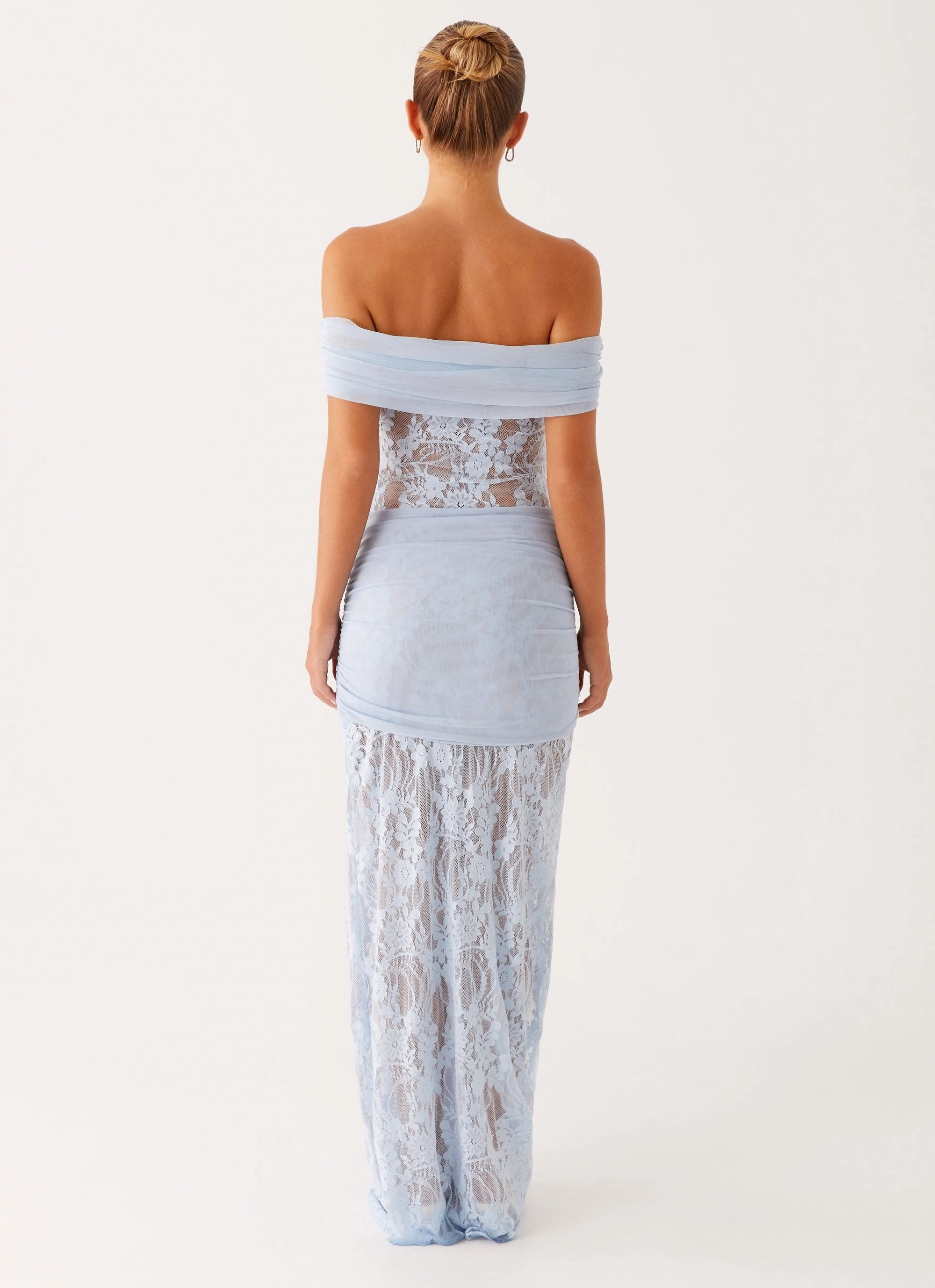 Subtle Look Gracie Twist Maxi Dress - Blue
