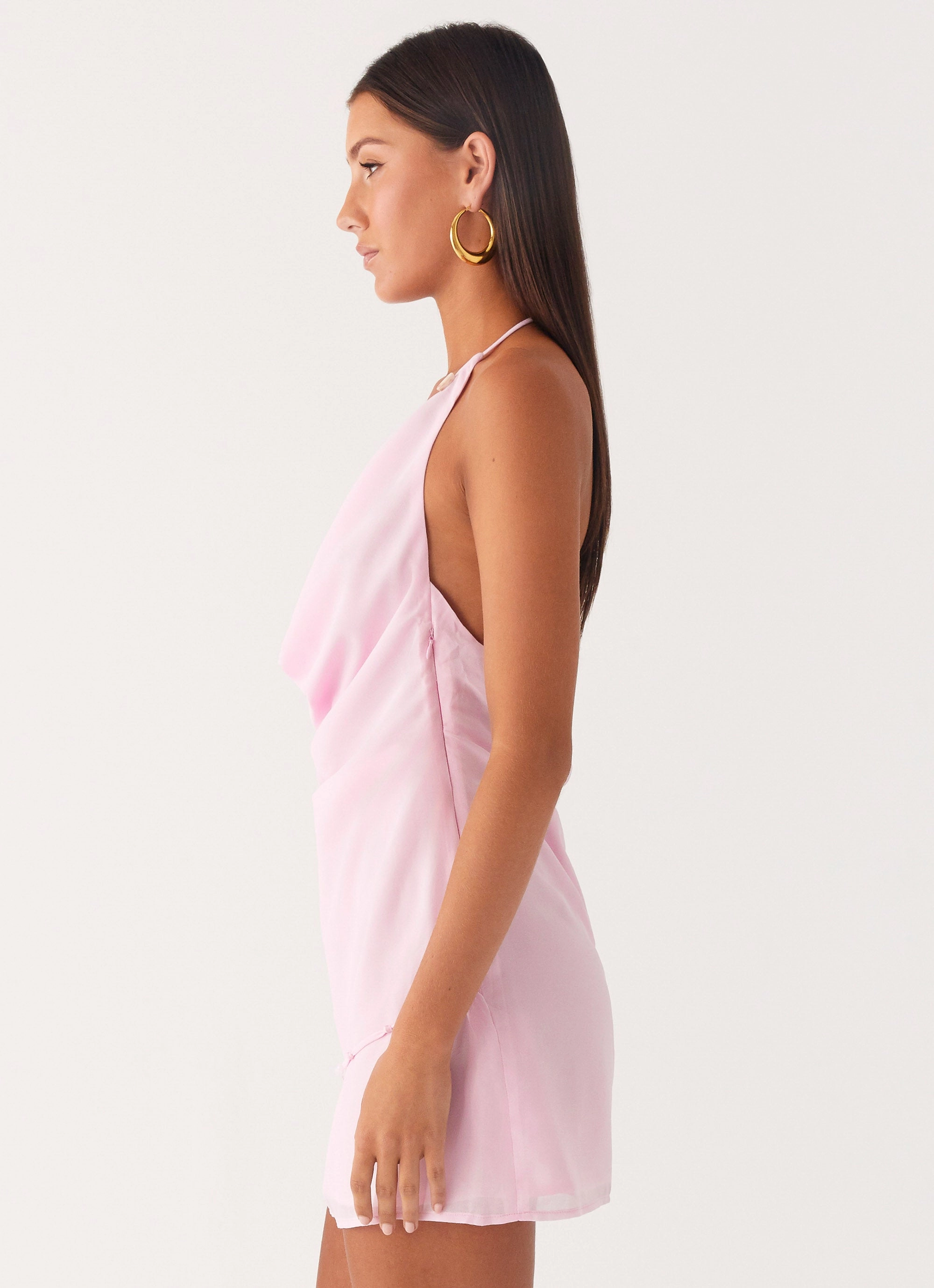 Curve-Enhancing Just for Love Mini Dress - Baby Pink
