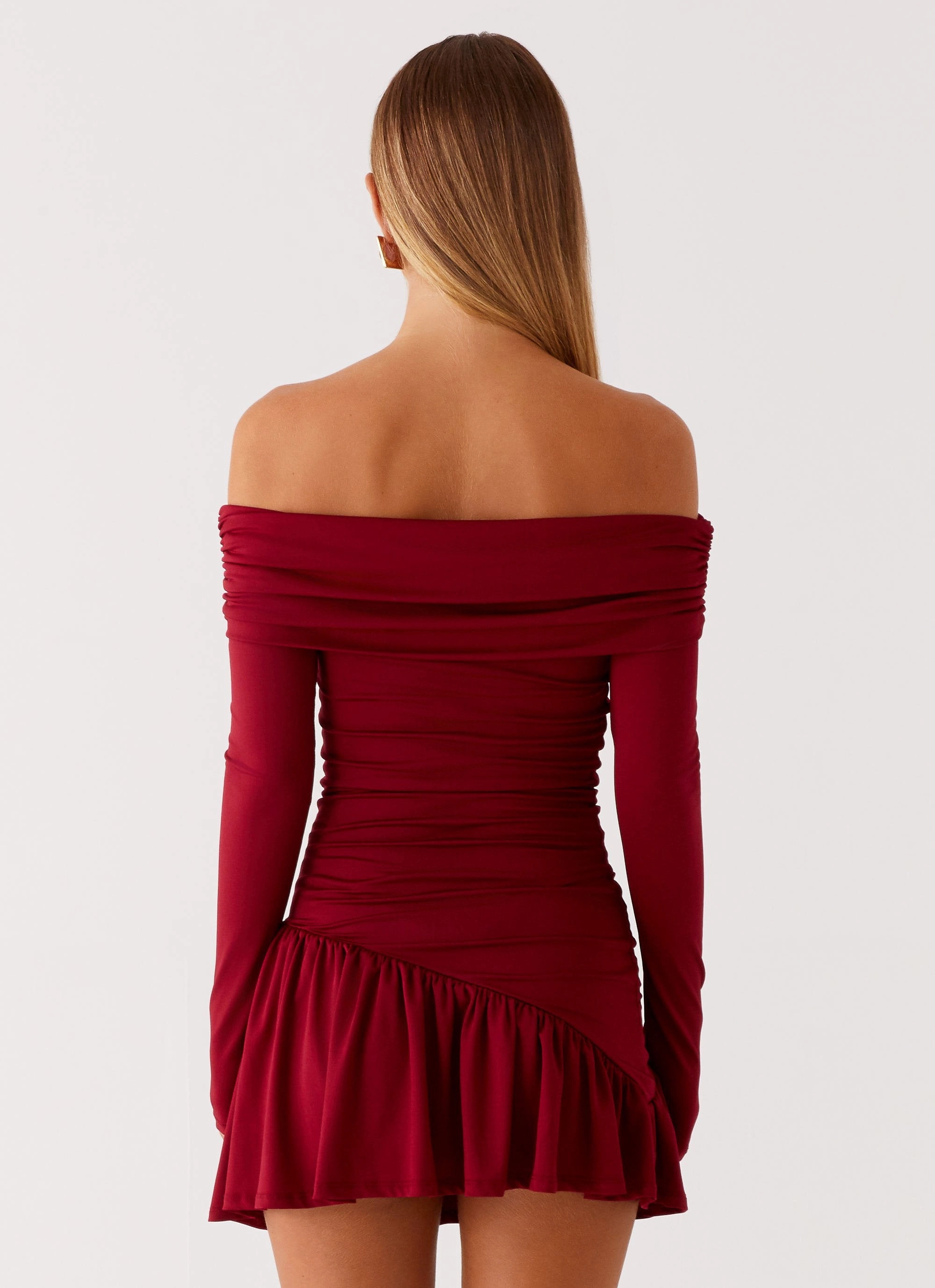 Adjustable Straps Grazia Mini Dress - Red
