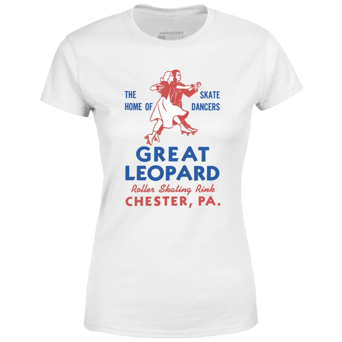 Great Leopard Roller Skating Rink - Chester, PA - Vintage Roller Rink - Women's T-Shirt