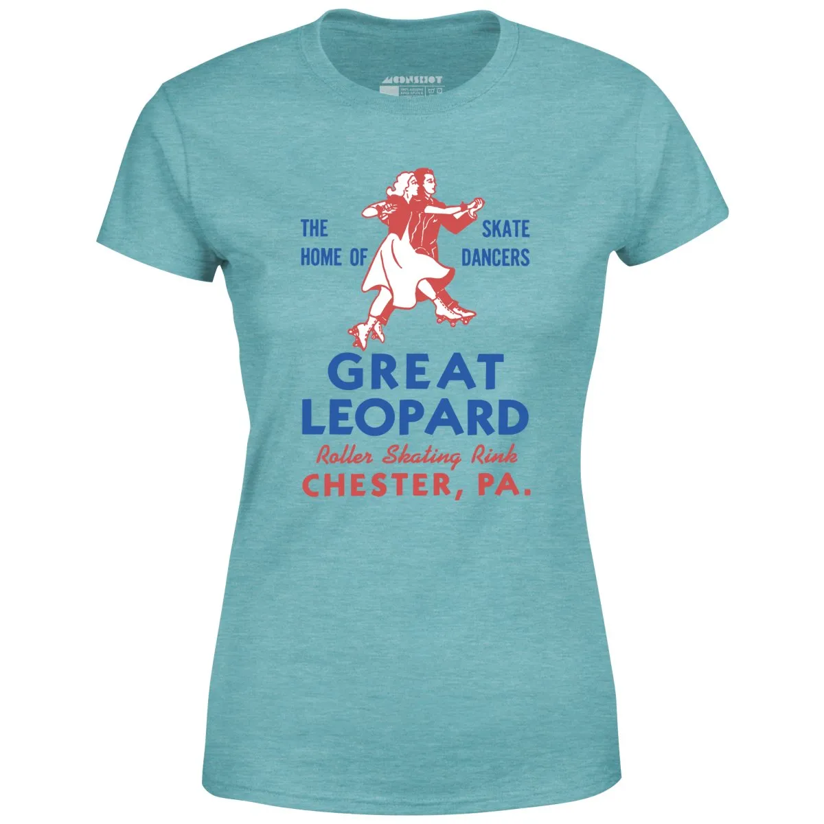 Great Leopard Roller Skating Rink - Chester, PA - Vintage Roller Rink - Women's T-Shirt