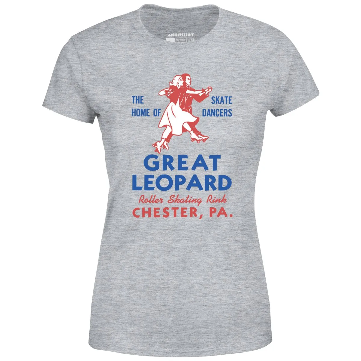 Great Leopard Roller Skating Rink - Chester, PA - Vintage Roller Rink - Women's T-Shirt