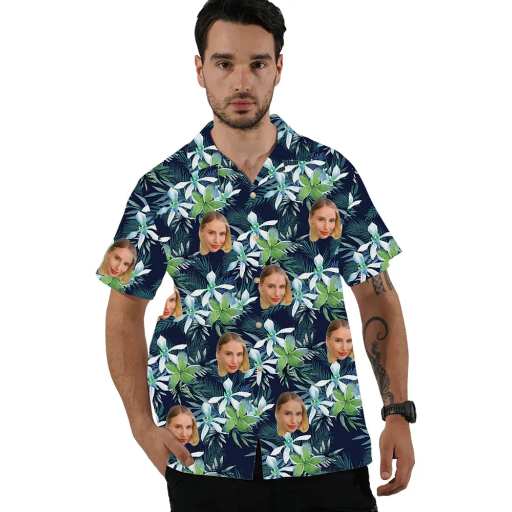 Green Men's Shirt & Beach Shorts Summer Vacation Outfit
