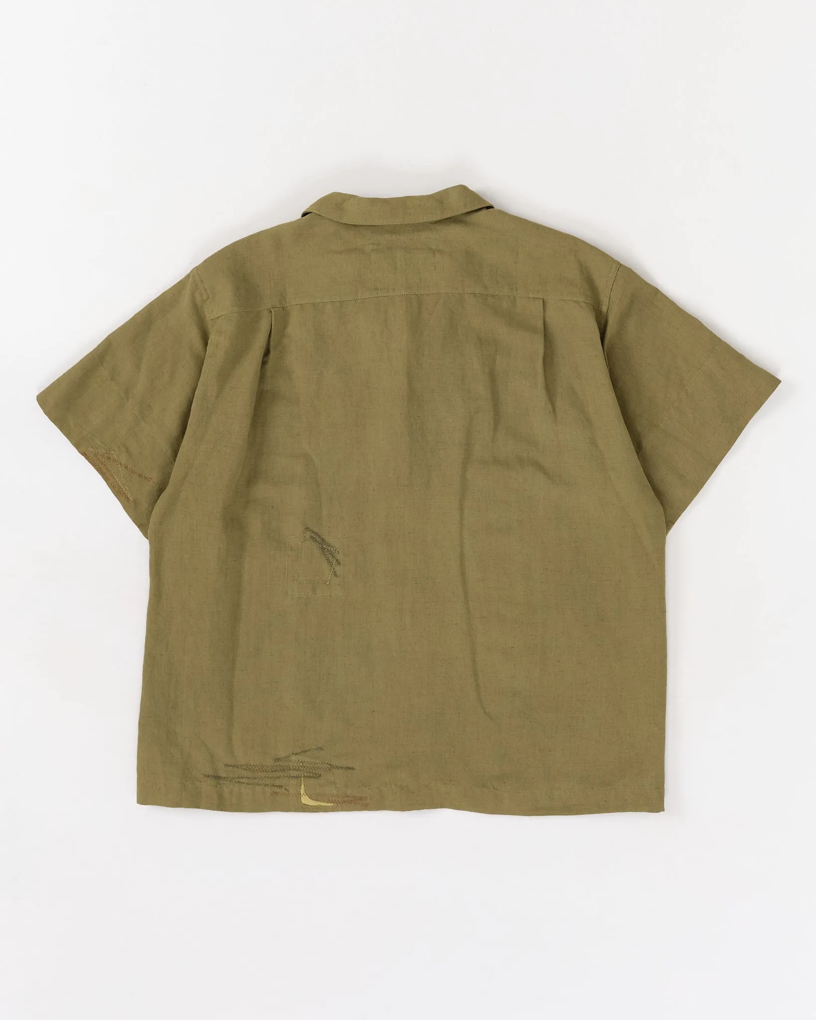 Greetings Shirt SS - Olive Zigzag