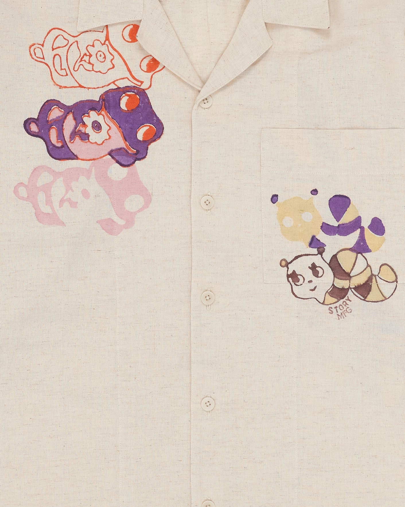 All-Day Fit Occasion Wear Greetings Shirt LS - Ecru Earth Trip