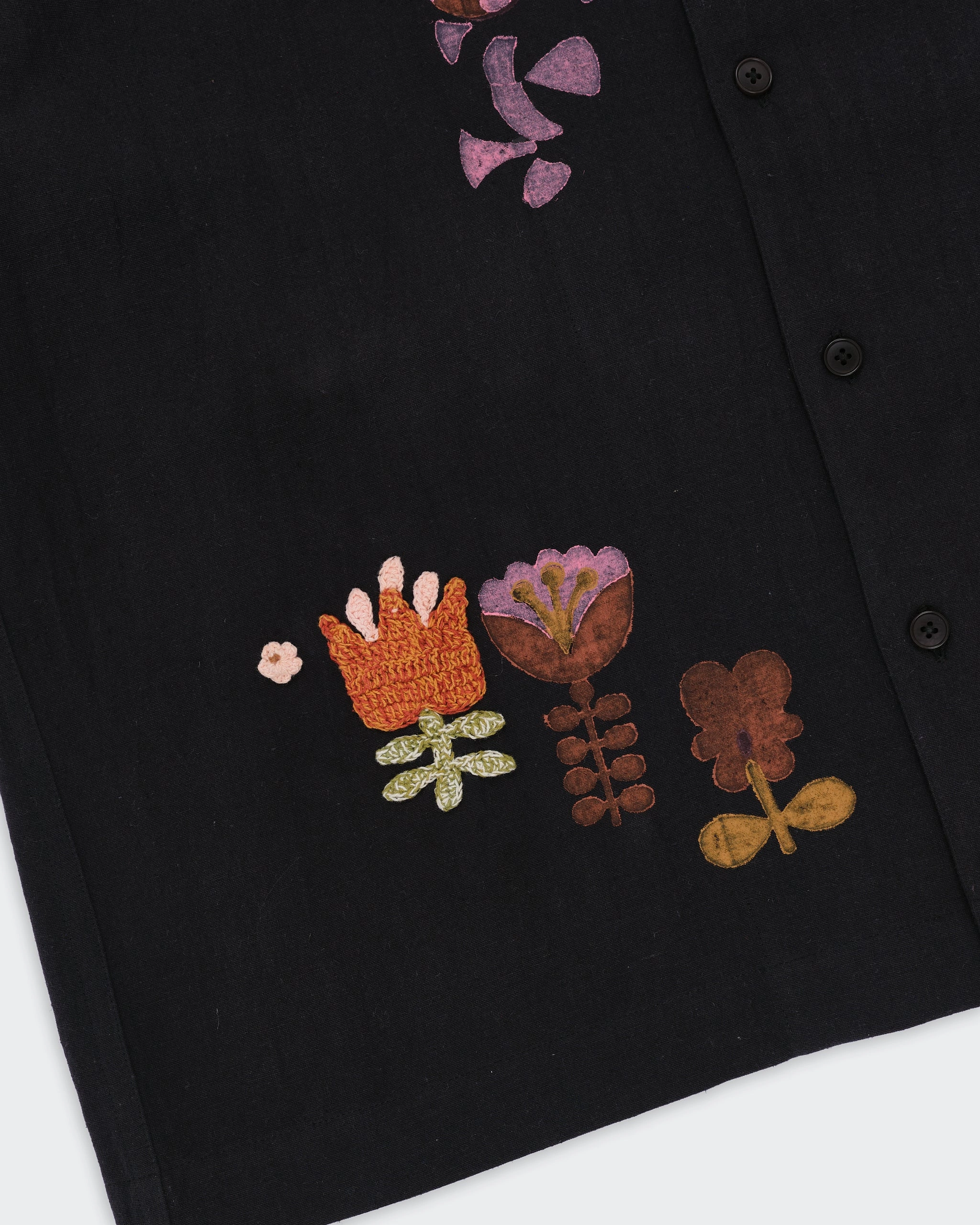 Greetings Shirt SS - Black Earth Trip WaterRepellentCoating Soft Design