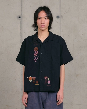 ComfortFitDesign Soft cotton dress Greetings Shirt SS - Black Earth Trip