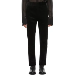 Haider Ackermann Black Corduroy Conducer Trousers
