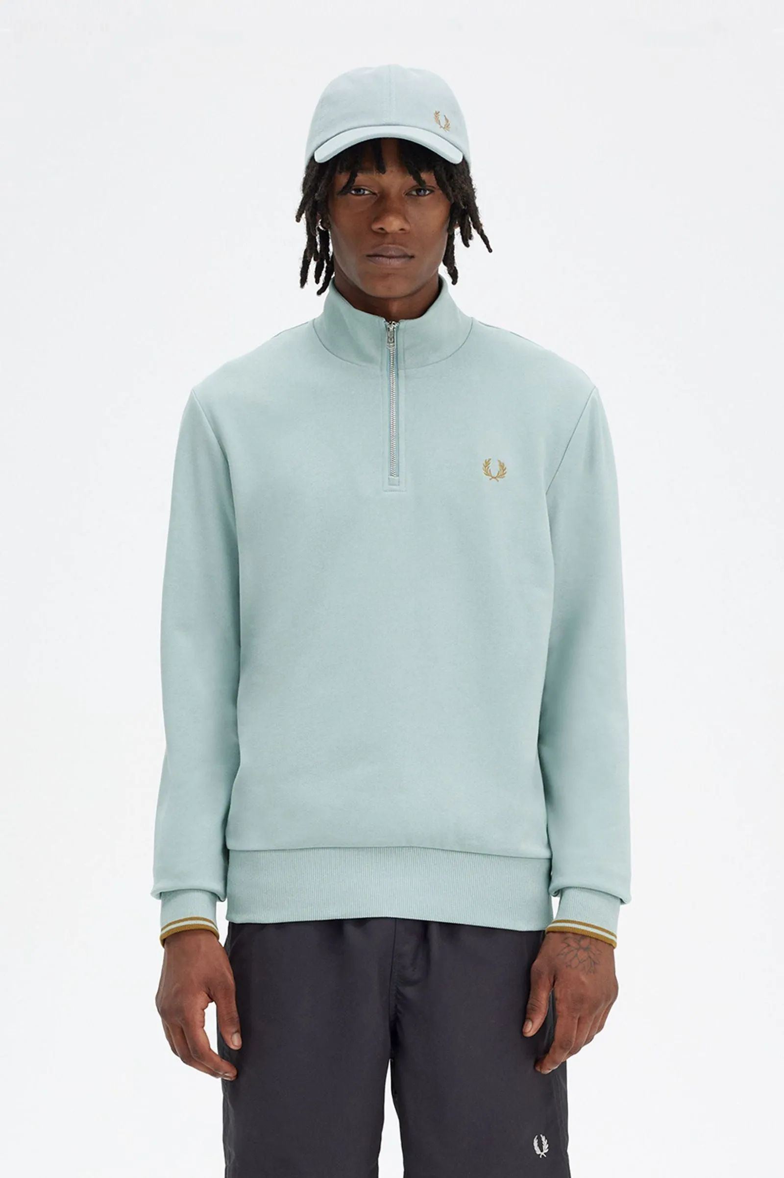HALF ZIP SWEATSHIRT