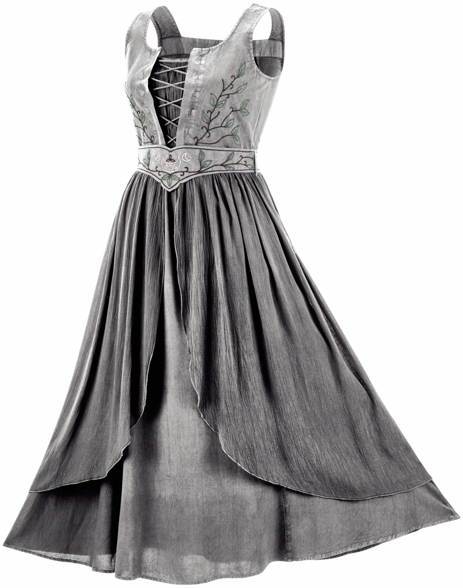 Beaded-Sleeve Layered Style Danu Maxi