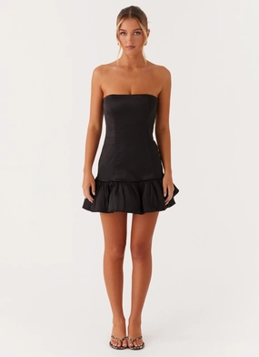 Dancing Queen Mini Dress - Black Fitted Neat