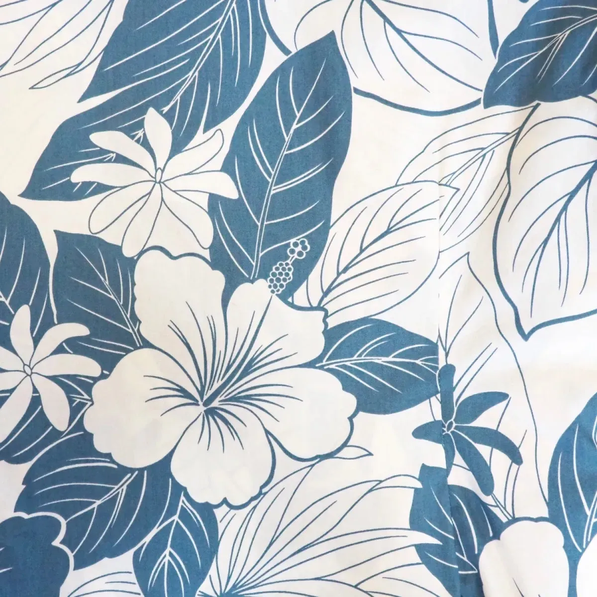 haven blue hawaiian lady blouse