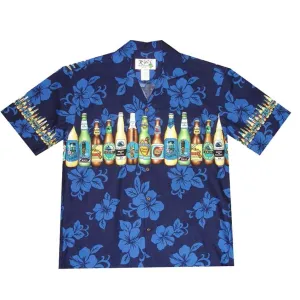 Hawaii Beer Men's Aloha Cotton Shirt