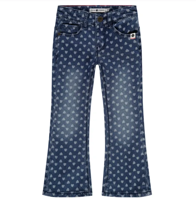 Hearts Flared Jeans
