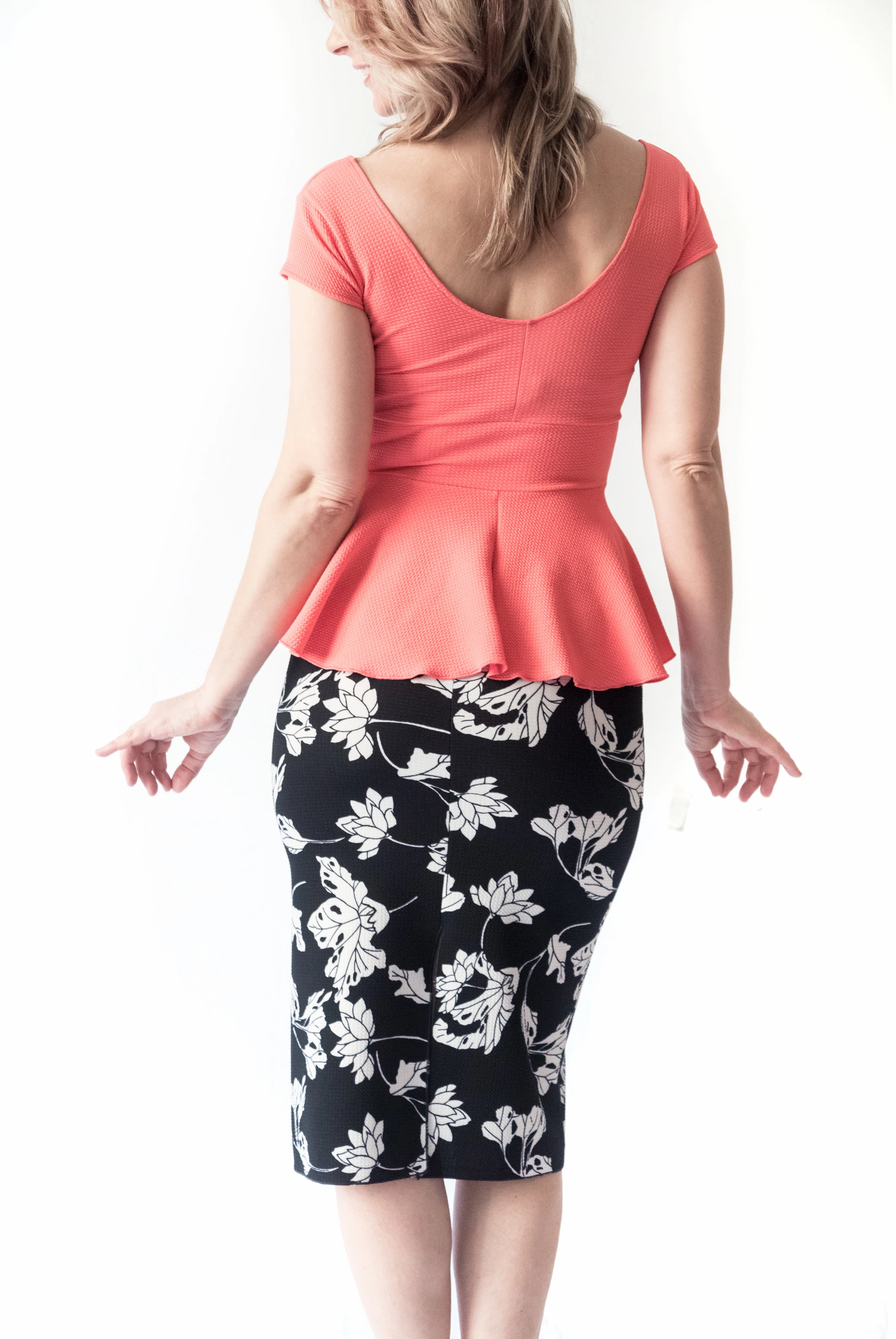 TOP - Dama (Pique) Flowy Tunic Elegant Blouse