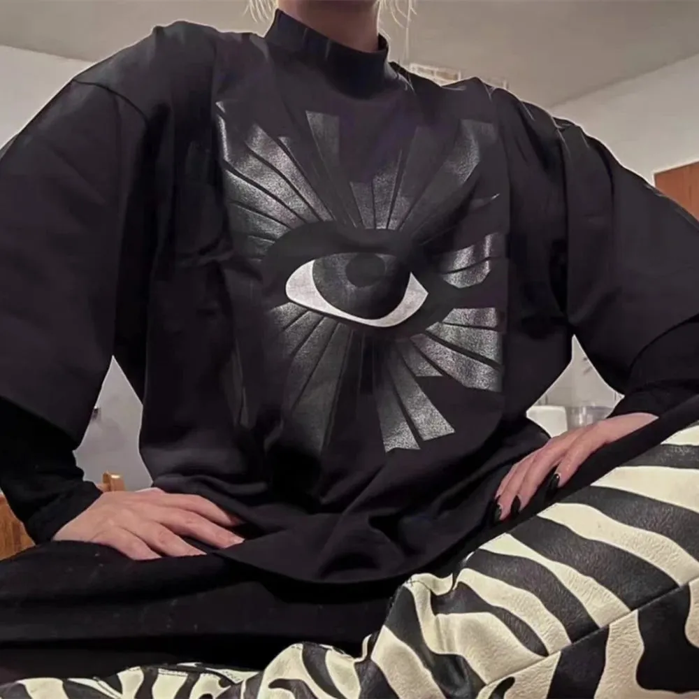 Heavy weight tees graphic oversized loose tees