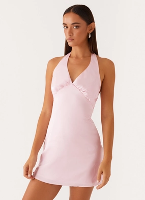 Heavy Hearted Mini Dress - Pink Timeless Look Wear