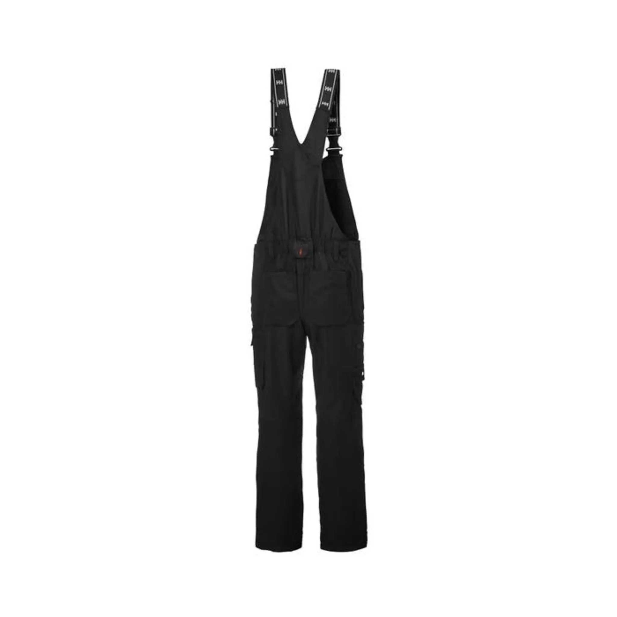 Helly Hansen Men's Bib Work Pants 77561 – 4-Way Stretch, Elastic Suspenders, Reinforced Knees, Bottom Hem, Durable Construction Pants | Sizes 30-44