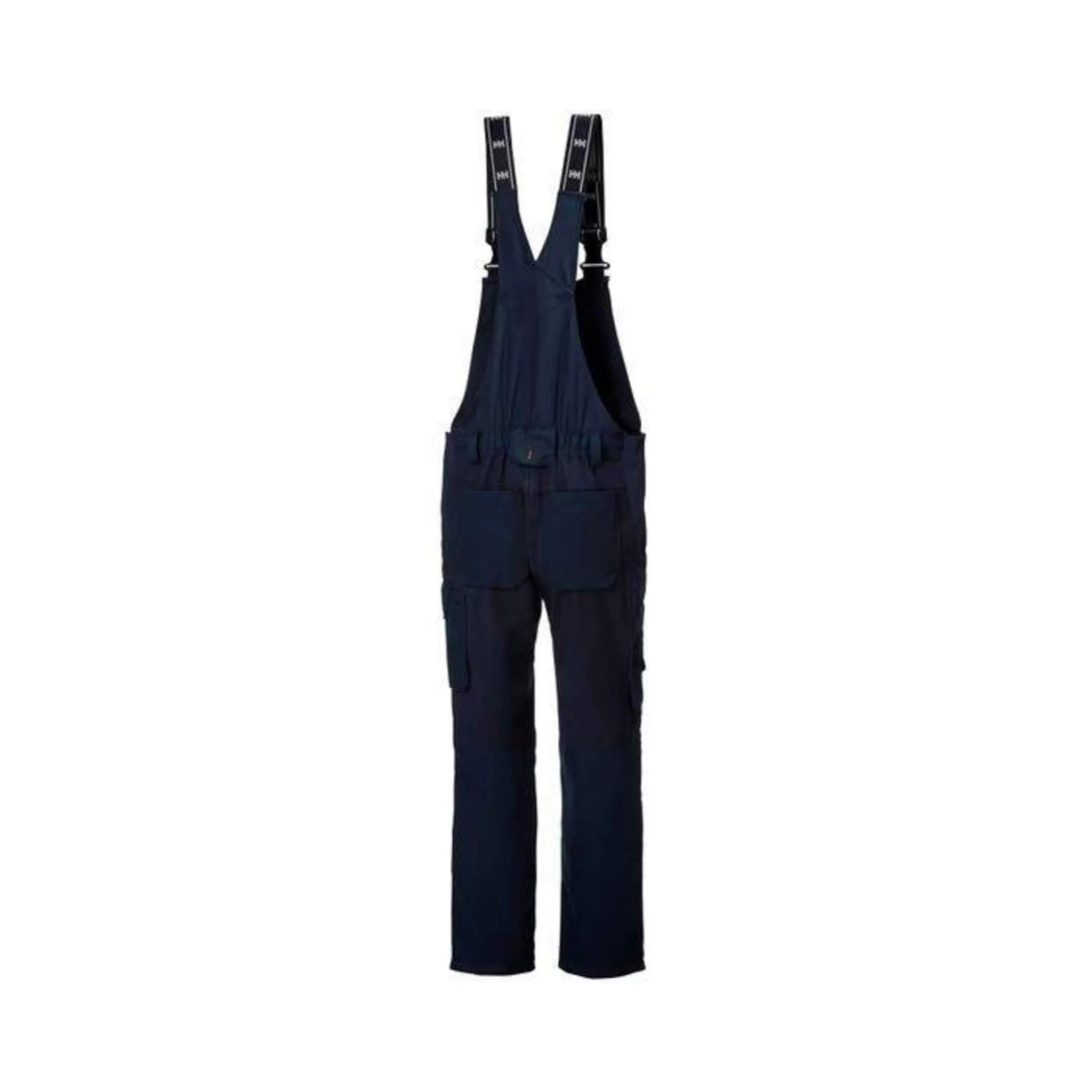 Helly Hansen Men's Bib Work Pants 77561 – 4-Way Stretch, Elastic Suspenders, Reinforced Knees, Bottom Hem, Durable Construction Pants | Sizes 30-44