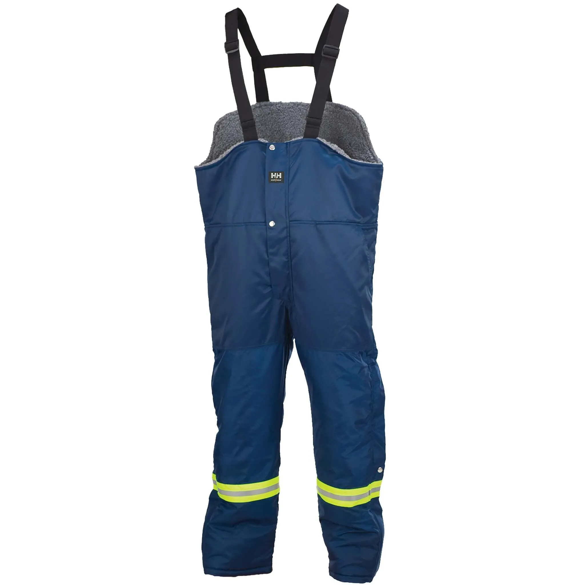 Helly Hansen Men's Hi-Vis Winter Bib Overalls Thompson 76512 - Beaver Nylon, Insulated, Reflective, Waterproof, Durable, Adjustable | Sizes S-5XL