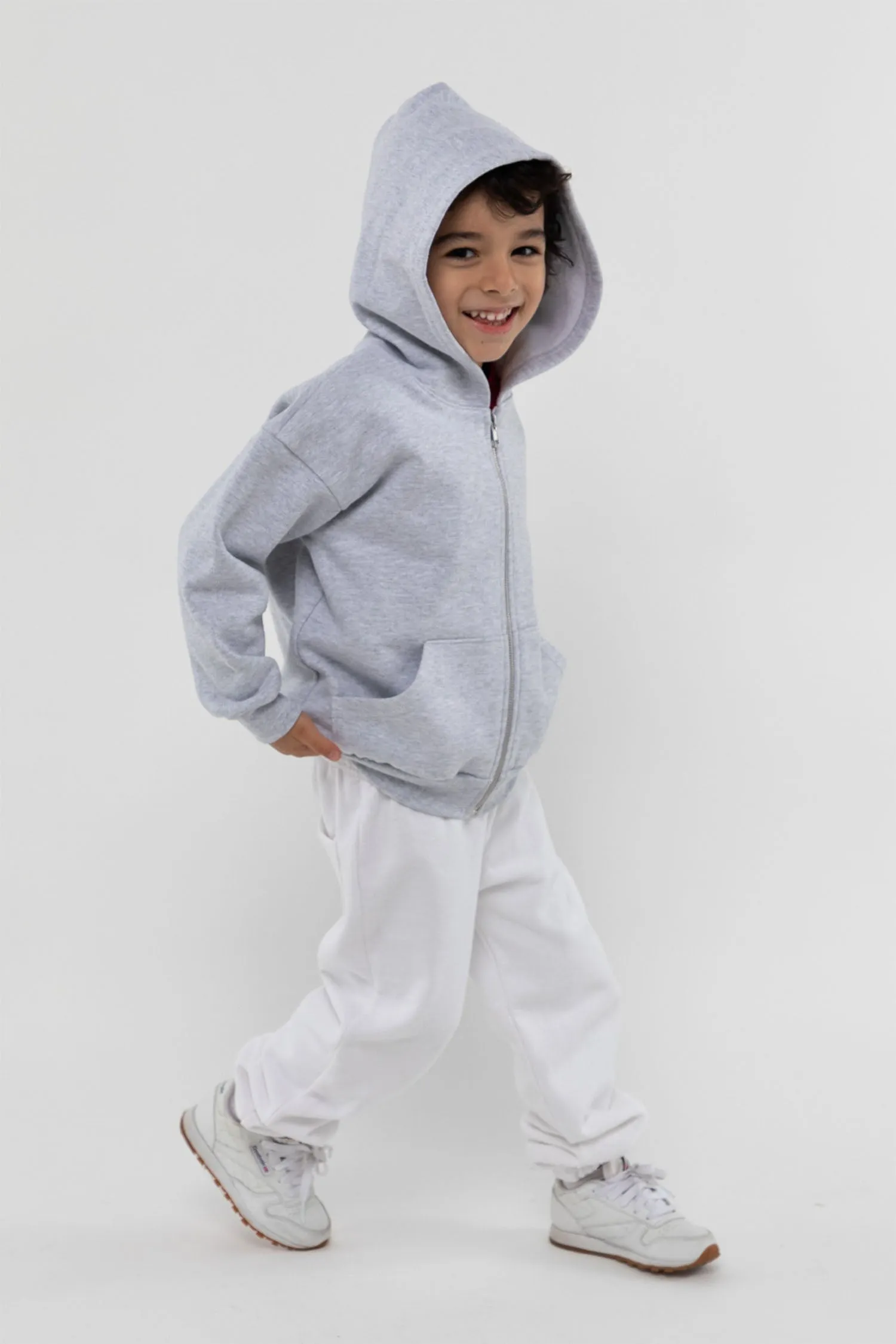 HF-110 - Kids 14oz Heavy Fleece Zip-Up Hoodie