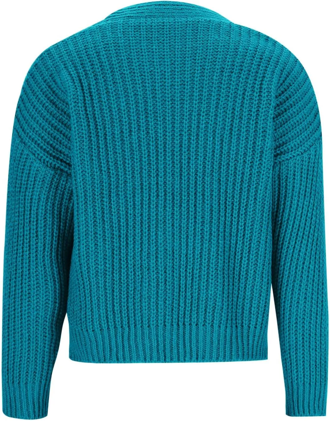 HGps8w Women's Chunky Knit Cardigans - Loose Fit Casual V Neck Button Down Long Sleeve Sweater Jackets Outerwear