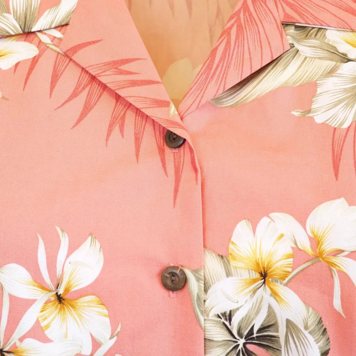 hibiscus joy pink hawaiian lady blouse