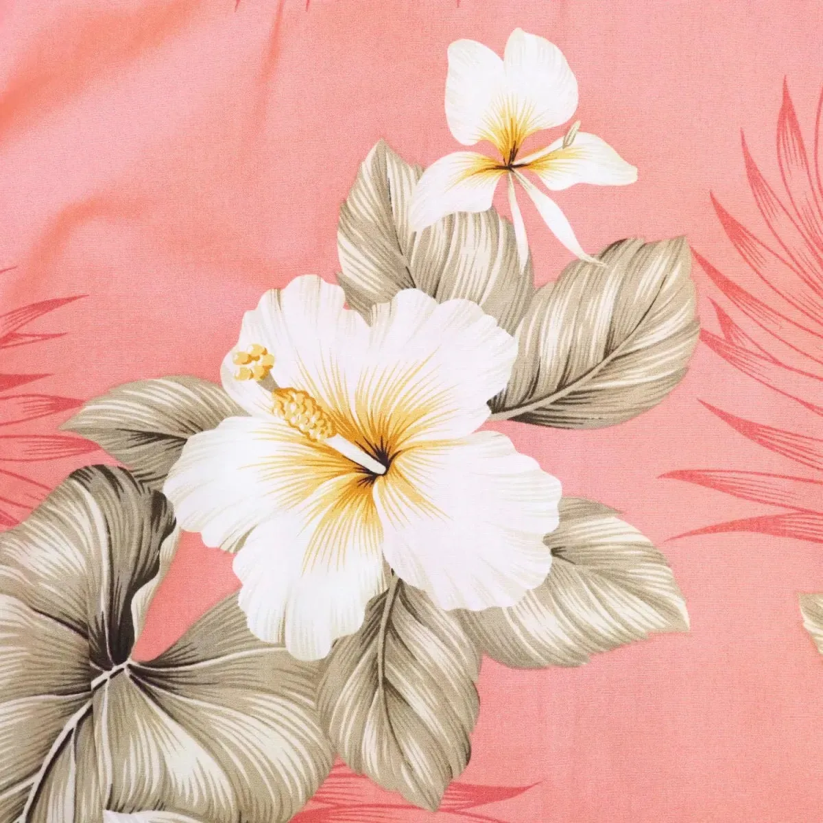 hibiscus joy pink hawaiian lady blouse