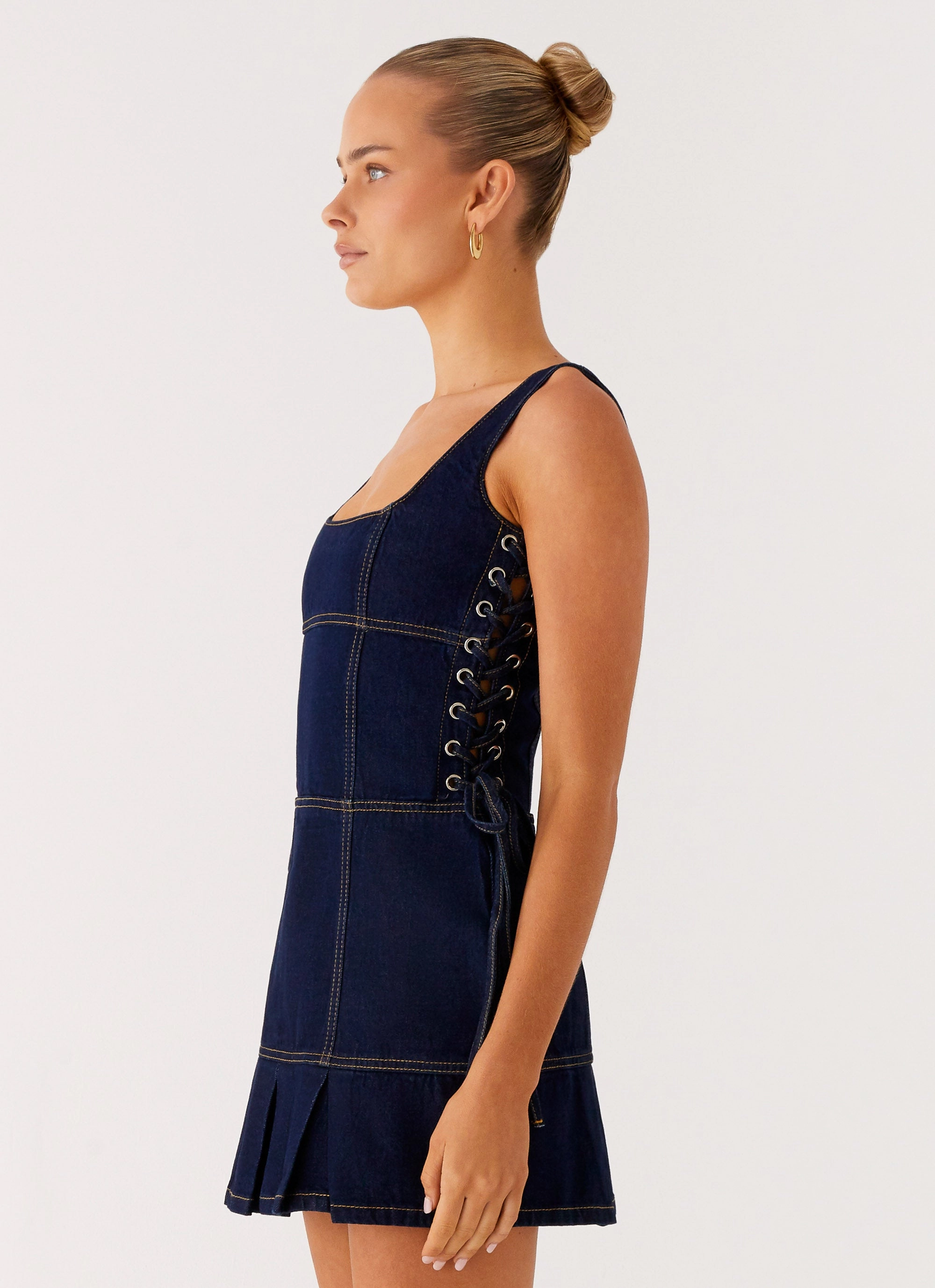 Preston Mini Dress - Indigo Guest Shine