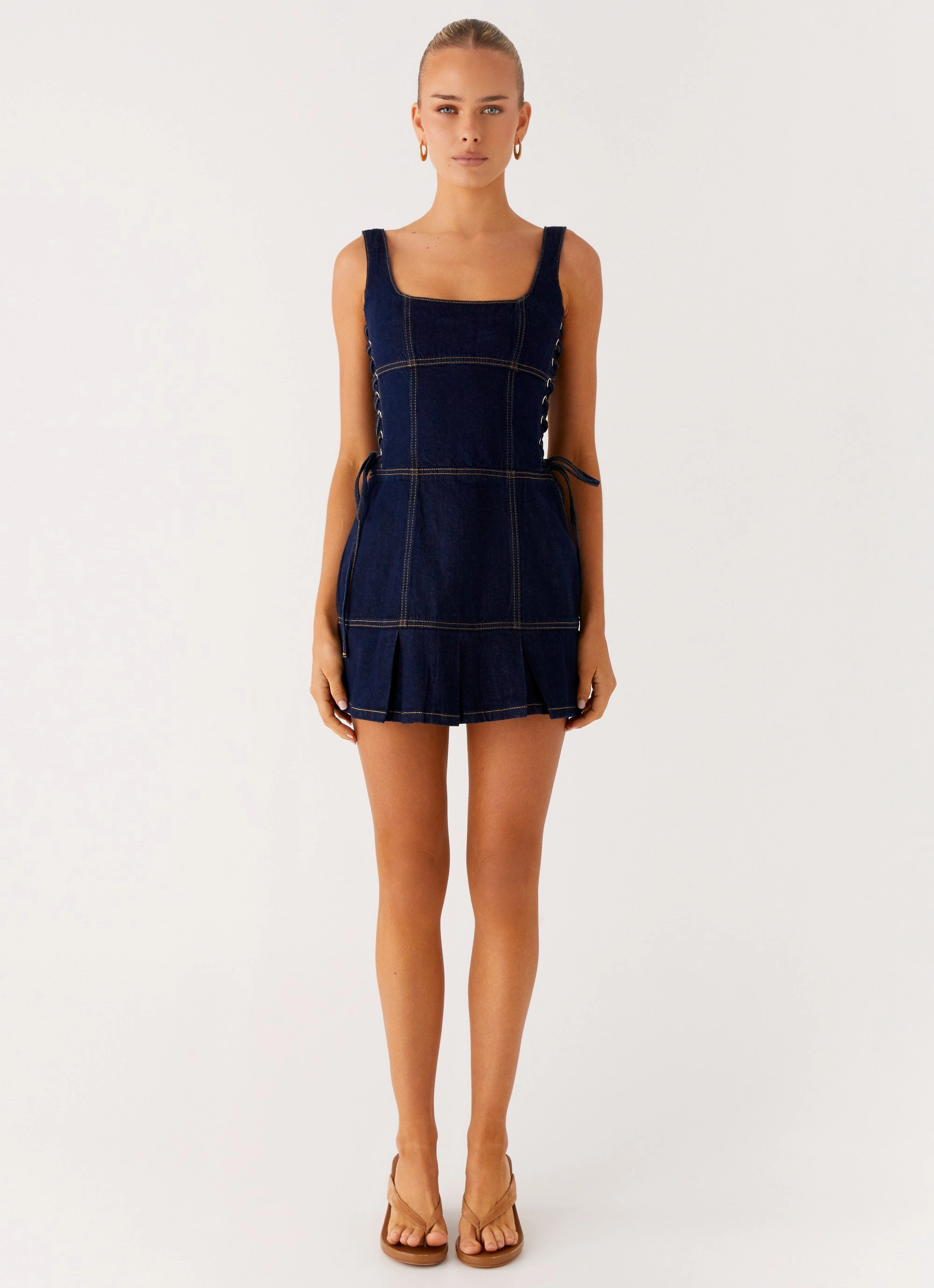 Simple Mood Preston Mini Dress - Indigo